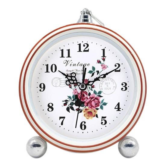 Vintage Metall Analoger Wecker Großes Display Tickenlos Leise Batteriebetrieben Schlafzimmer Retro Schreibtisch Quarz Uhr Kinder Schüler Geburtstagsgeschenk