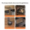 Carbon Steel Kitchen Rolling Cart Multi-Tier Mobile Storage Shelf with Vegetable Fruit Basket Multifunctional Organizer for Home