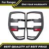 Car Upgrade For Ford Ranger Raptor T6 T7 T8 PX MK1 MK2 Wildtrak 2012- Matte Black Tail Light Covers Rear Lamp Trim Frame