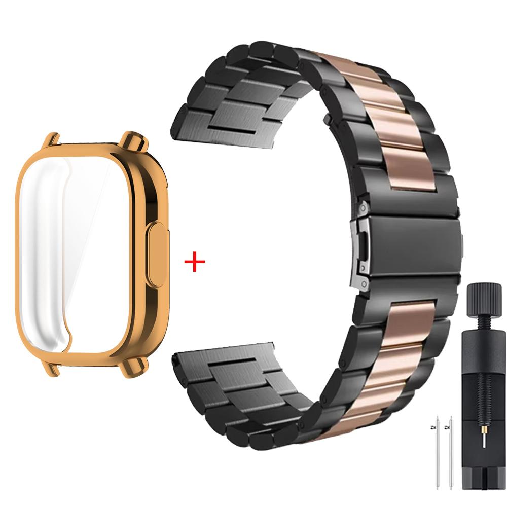 Case+Luxury Metal Strap For Redmi Watch 5 Active TPU Soft Case For Xiaomi Redmi Watch 5 Lite Stainless Steel Watchband Correa
