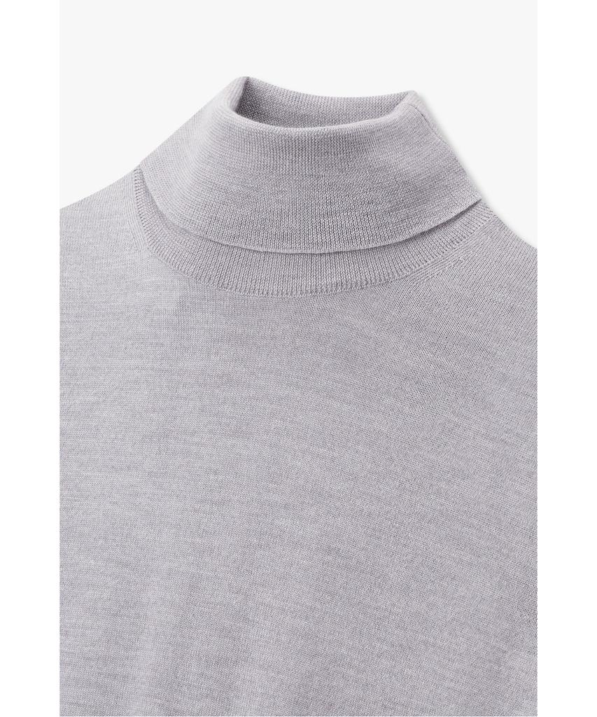 MAN ON THE BOON [Morgano] Turtleneck Wool Knit Pullover_Gray 4715313918