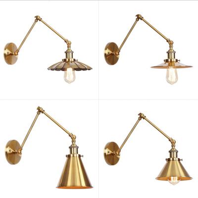 American Iron Art Multi Festival UFO Bar Restaurant Black Personality Simple Bed Room Decor Lamp for Bedroom Wall Light