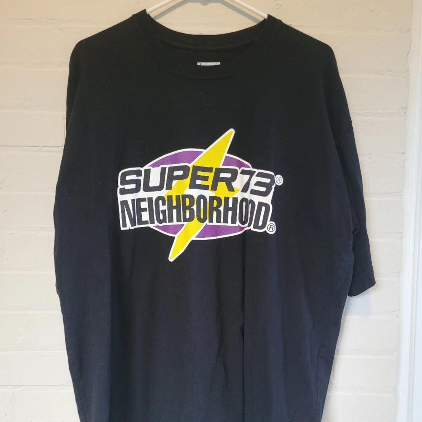 

Футболка с принтом Bolt от NEIGHBORHOOD x SUPER73 Collab - Размер XL 3XL