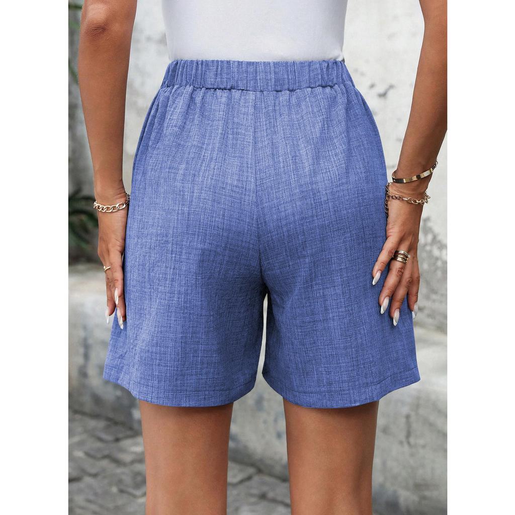 Women's Drawstring Shorts Elastic Waist Lightweight Summer Casual Short With Pockets