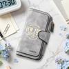 Vintage Long Wallet Stylish Print Portable Large Capacity Daily Use Purse