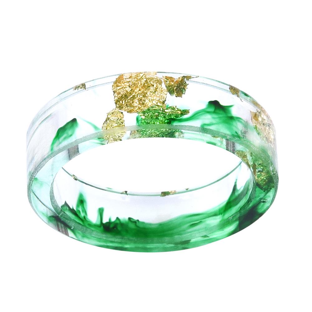 Groovy Ring Unisex Trendy Multicolor Ink Transparent Resin Ring Party