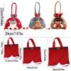 Christmas Gift Bag Eve Apple Package Cartoon Santa Claus Snowman Elk Merry Christmas Deco Candy Bag Handbag Happy New Year 1PC