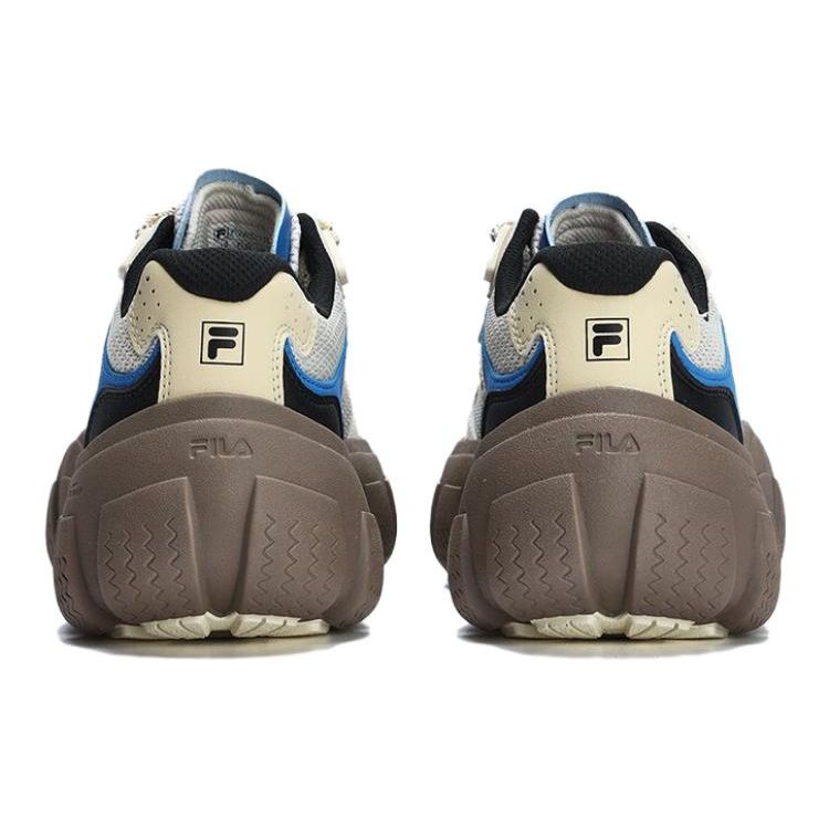 Fila Bolla Fabric Synthetic Leather Trendy Low-Top Dad Sneakers Women Sneakers Brown Blue F12W321105FBA