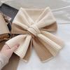 New Warm Knitted Short Scarf For Women Girls Autumn Winter Soft Cross Patchwork Colors Scarves Lady Warmer Neck Protection