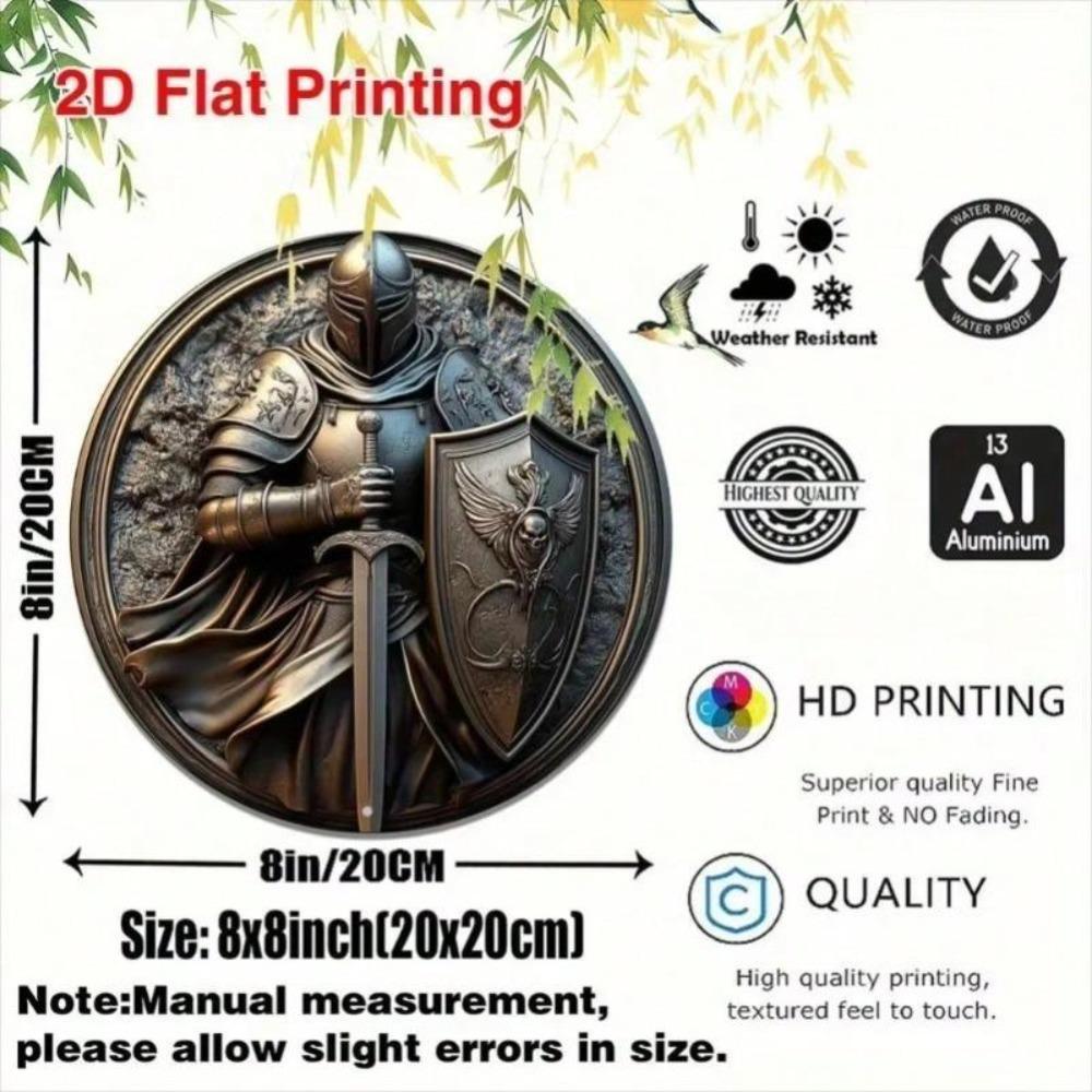 Mittelalterliches Ritter Schwert Schild Metall Wandkunst Heim Büro Garten Dekor Geschenk