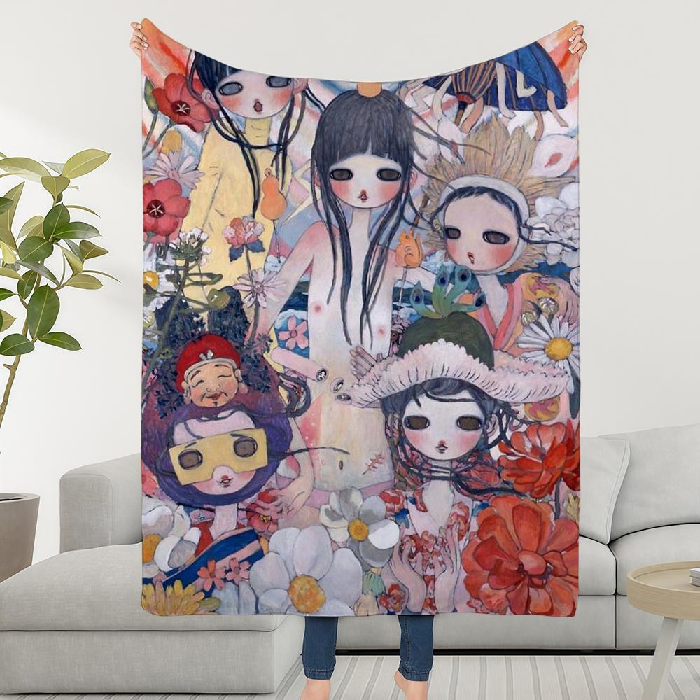 Blanket Aya Throw Super Cosy Plush Living Room Cute T-Takanos Sofa Couch Childish Birthday Gifts