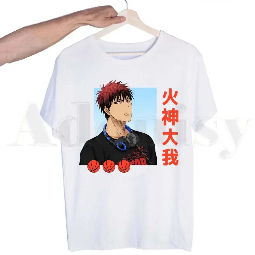 Koszykówka Gorąca Japońska Kuroko No Basket Anime T-shirt dla Mężczyzn Krótki Rękaw Męskie Topy T-shirt dla Mężczyzn Biały T-shirt Damskie Koszulki