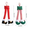 Christmas Elf Santa Claus Legs Decoration Xmas Tree Party Pendant Accessories