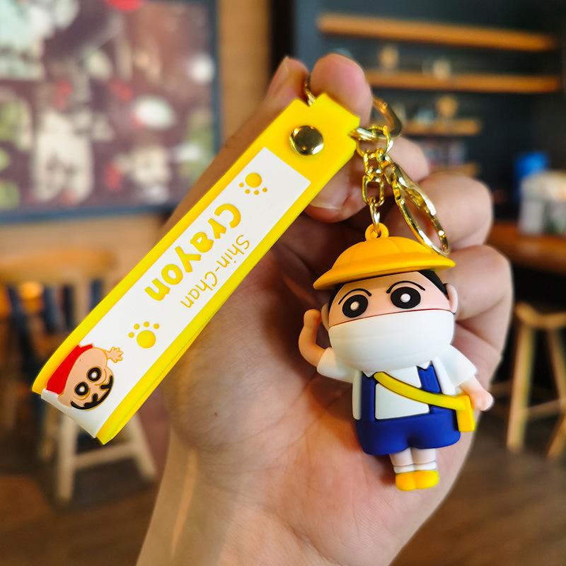Creative Shin-chan Cartoon Keychain Pendant for Students & Couples