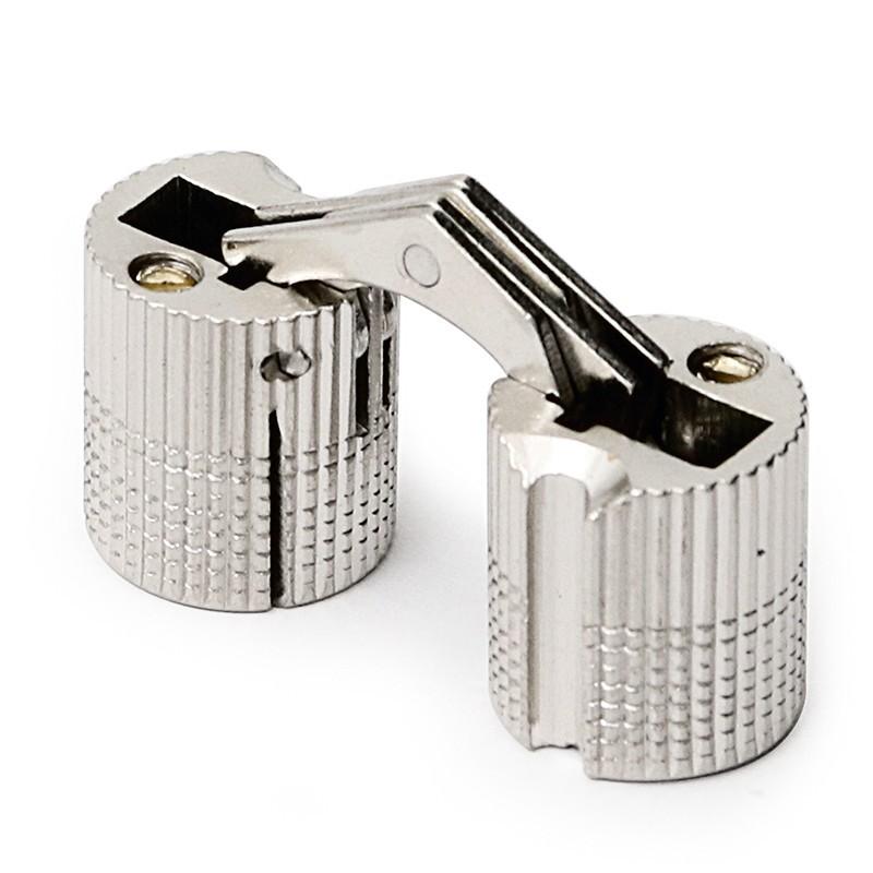 HERRAJES ALK - DUOTON BISAGRA DE MESA INVISIBLE REDONDA ø DIÁMETRO 12 ACABADO NÍQUEL