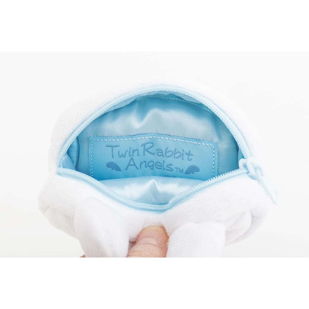 CA87201 Universe Plush Mini Pouch Twin Rabbit Angel San-X