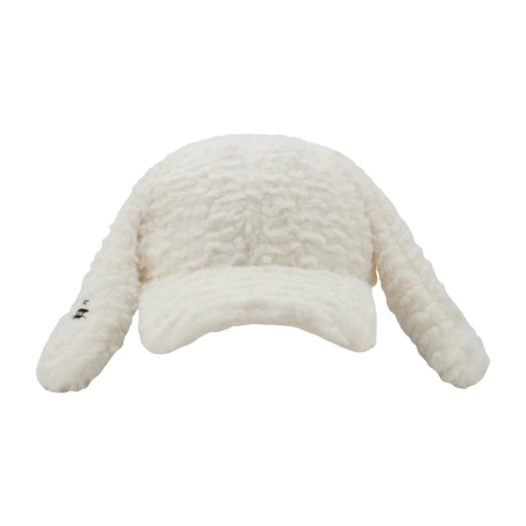 Winter Warm Cap Plush Hat with Rabbit Ears Soft Breathable Furry Baseball Hat Women Headdress Outdoor Activity Headgear