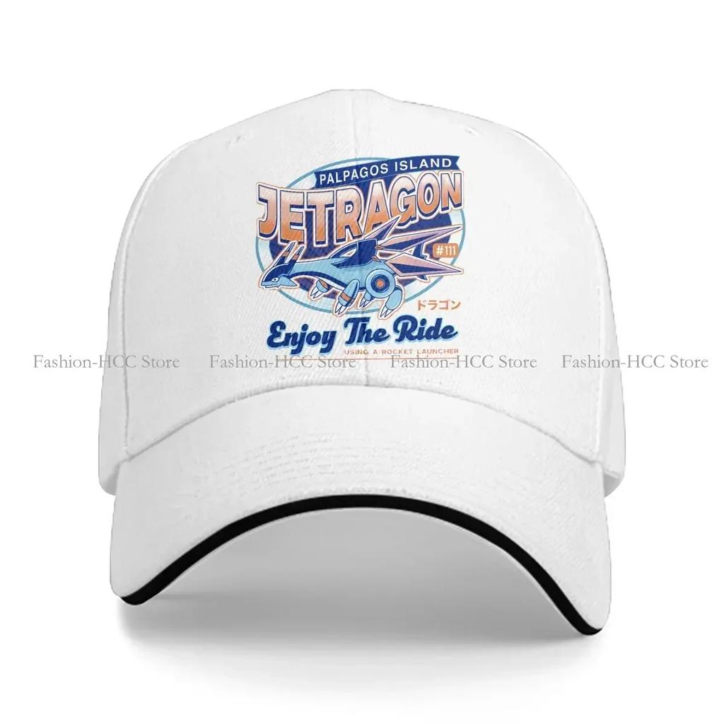Washed Unisexs Baseball Cap Jetragon Emblem Trucker Snapback Caps Dad Hat Palworld Elf Game