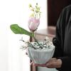 Ceramic Lotus Pod Vase for Elegant Home Decor
