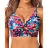Women's bikini new swimsuit seaside vacation casual neck top