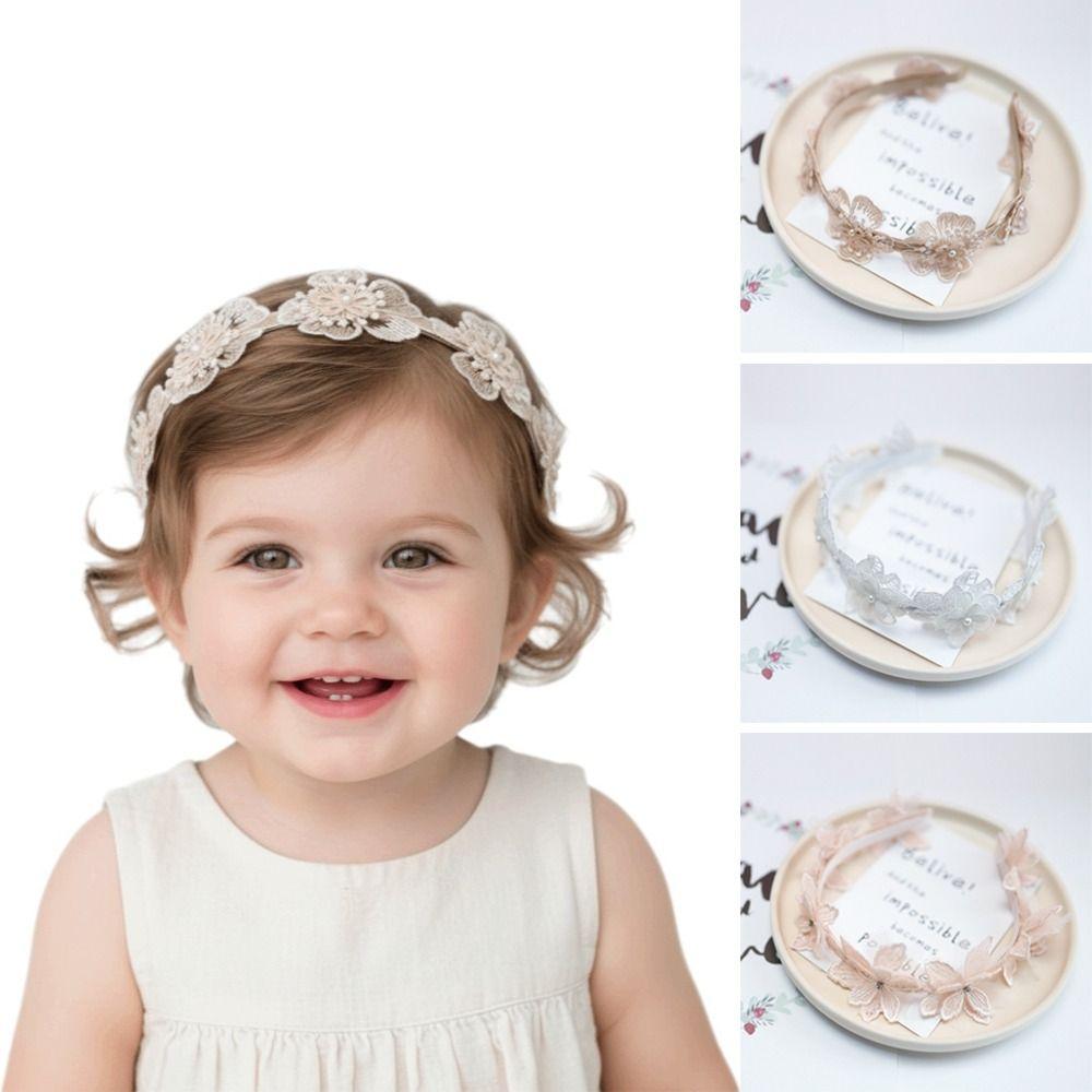 Handgefertigte Baby-Haarbänder Koreanischer Stil Stirnband Kopfschmuck Baby-Geburtstagsparty Haaraccessoires