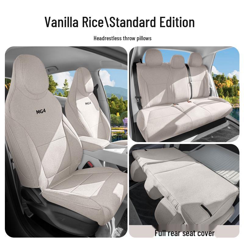 Universal All-Season Seat Cushion for MG MG4 2026 - Breathable Rear Row Cover with Ventilation