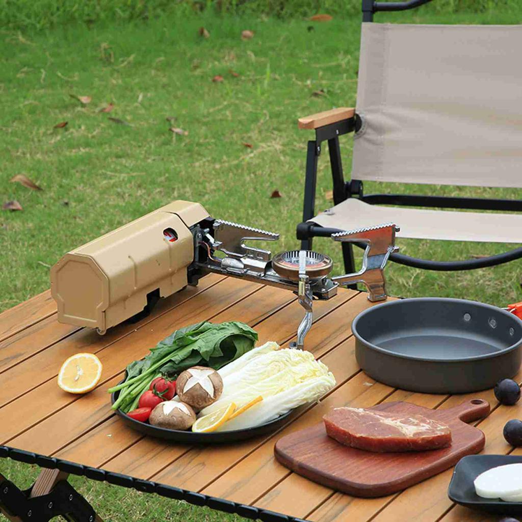 Cassette Stoves Pincnic Stoves 2600W Easy to Operate Portable Folding Outdoor Camping Cassette Stove for Backpacking Hiking