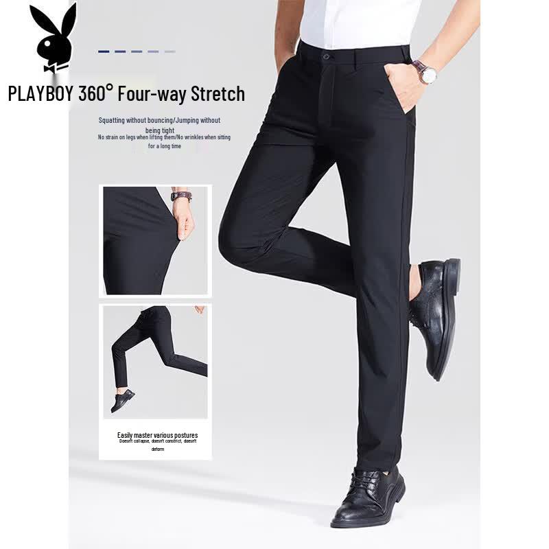 PLAYBOY Men's Performance Business Casual Pants