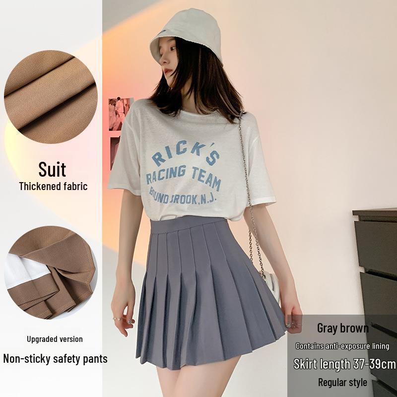 JK Hoge Taille Geplooide Zwarte Rok: Sexy & Anti-Rimpel Zomerstijl voor Vrouwen