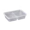 Disposable Two-Compartment Food Containers