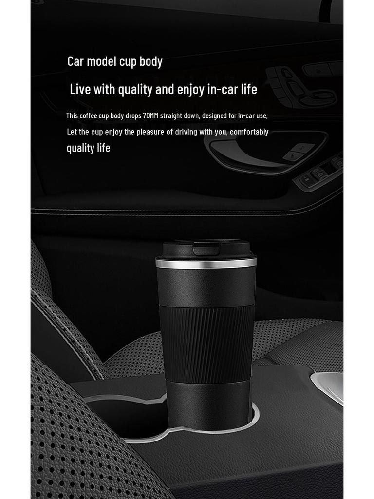 3rd Gen Stainless Steel & Silicone Insulated Coffee Cup - Portable, Stylish Business Gift with Logo Printing