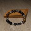 Bracelet - Natural - Triple Protection - Tiger's Eye - Obsidian - Hematite - Unisex