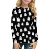 Children's Long-sleeved O-neck Top Printed Daily Casual