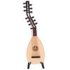 Mini Lute Pipa Model Unique Small Decor Miniature Ornament Musical Instrument Wooden Photo Prop