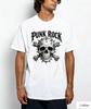 Gothic Punk Rock Skull Print Cotton Tee Unisex Hardcore Streetwear Style Premium Soft Top