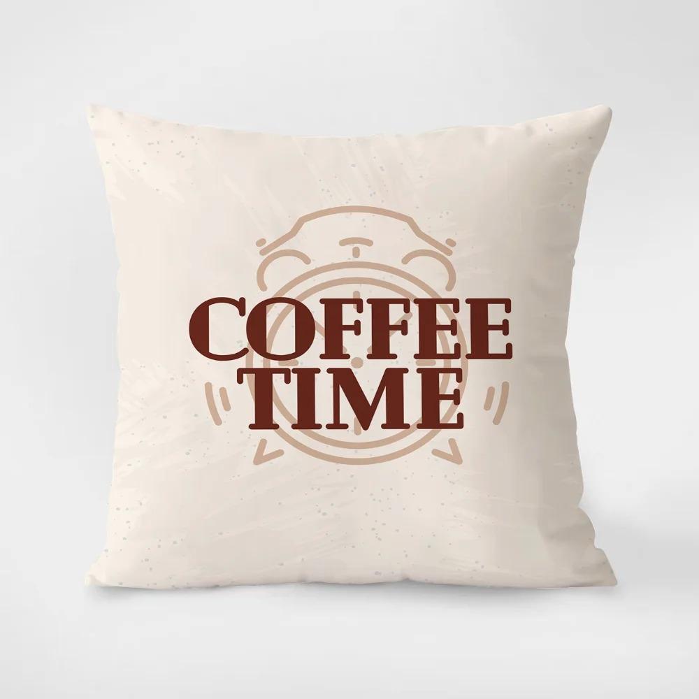 Coffee And Tea Cup Printed Throw Pillow Covers Cafe Tea Restaurant Decorative Pillowcases Sofa Cushion Covers Home Decoration