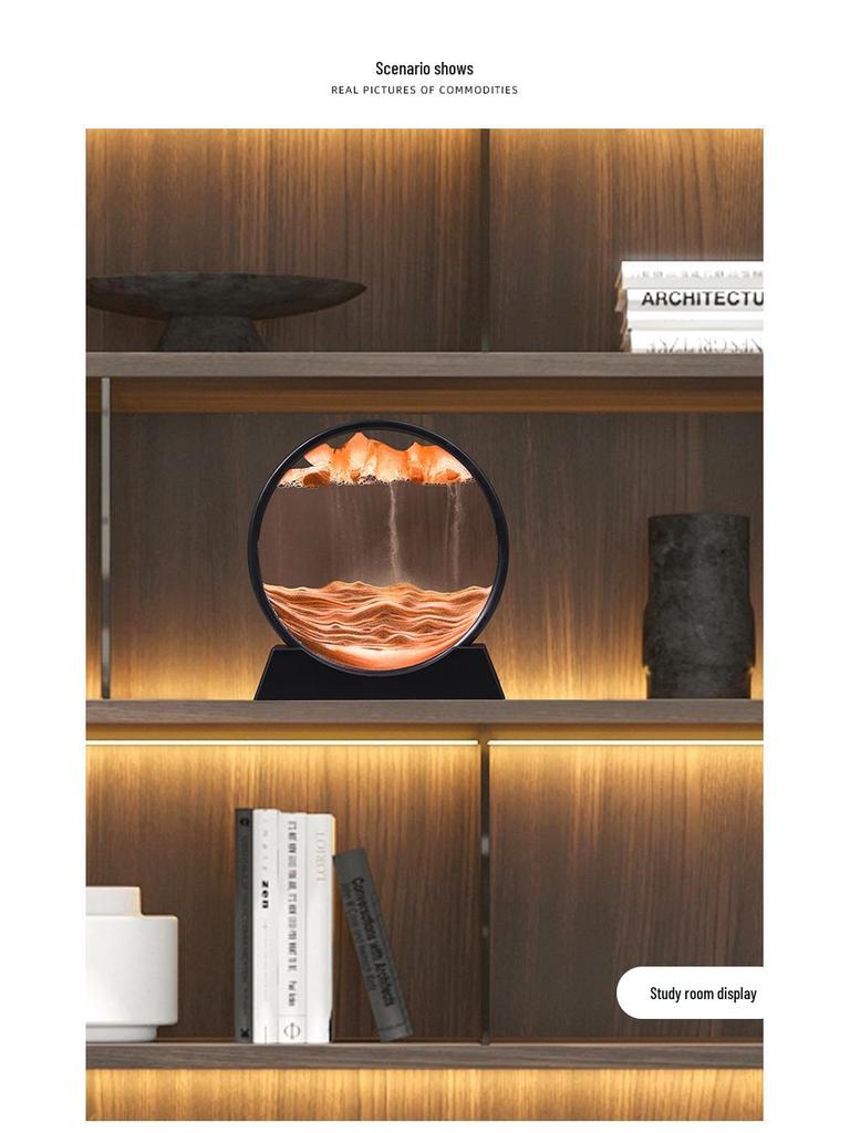 Großes dynamisches 3D-Sandbild für Wohnzimmerdekoration - Künstlerisches Heimwerkkunsthandwerk und Geburtstagsgeschenkornament