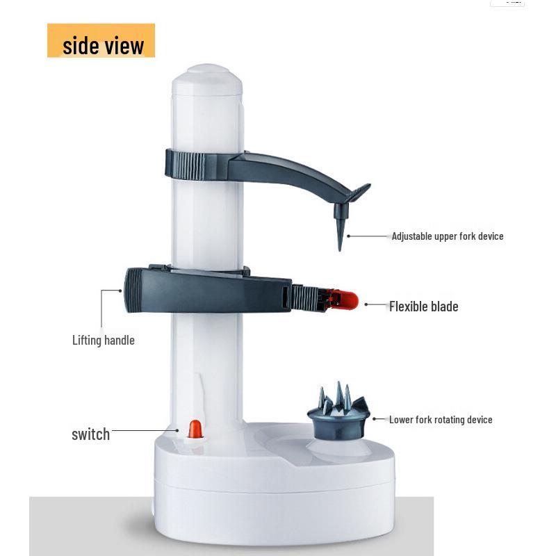 Multifunkční elektrická škrabka: Automatický, Odnímatelný, Omyvatelný - Loupá ovoce a odstraňuje jadřince