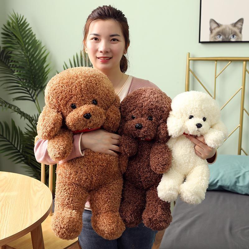 Adorable Teddy Dog Plush Toy Cute Sitting Puppy Doll For Girls Soft And Cuddly