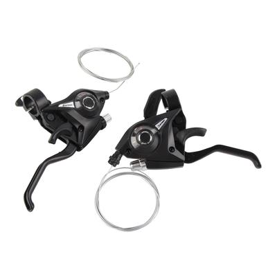 1 Paar 24-Gang Fahrradbremshebel Aluminiumlegierung Mountainbike Links Rechts Bremshebel Schalthebel Set