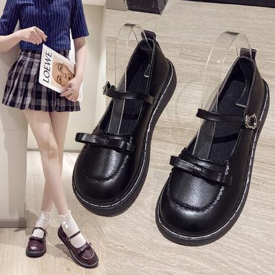 Małe skórzane buty damskie wiosenne nowe brytyjski styl ze spódnicą japońskie buty jk urocze buty damskie Lolita