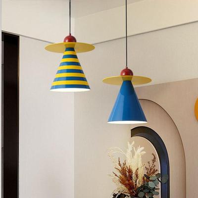 Mid-Century Modern Memphis Farbe Nachttischlampe: Minimalistischer Kreativer Zirkus-Kronleuchter für Kinderzimmer oder Arbeitszimmer