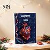 Medizinische Enthusiasten Sammlerstücke 2026 Anatomie Adventskalender, 24-Tage Körperorgan Schmuckset, Menschliche Anatomische Weihnachtsbaum Anhänger Hängend
