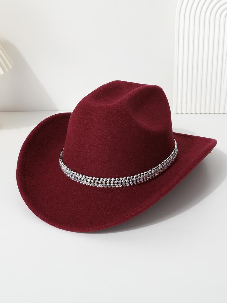 Western Cowboy Top Hat Horse Riding Travel Leisure Top Hat Party Jazz Hat Felt Hat