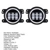 2Pcs Universal LED Fog Lights High Brightness Long Lifespan Perfect Fitting Headlights for Jeep JK TJ