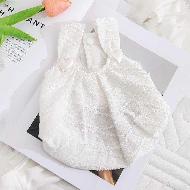 

Cute cat clothing spring and summer thin breathable suspender bud dress kitten dog pet cat clothes XS (recommended weight 1-1.5 kg)