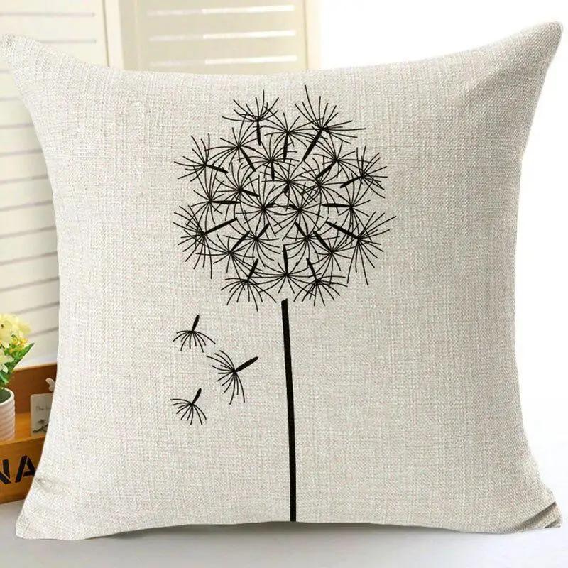 Pastorale Pflanze Löwenzahn Kissenbezug Auto Sofa Kissenbezug Haushaltsdekoration Kissenbezug