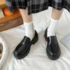 Damen Mary Jane Slipper Schuhe Frühling Herbst Punk Plateau Schuhe Slipper Mode PU Leder Schuhe Damen Ballerinas Schwarz