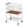 Kleideraufbewahrungswagen mit herausnehmbarem Korb, 70 cm hoch, Farbe, zur Organisation von Schmutzwäsche