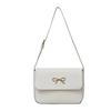 Texture Retro Sweet Casual 2025 New Popular Solid Color Bow Crossbody Shoulder Underarm Small Square Bag Women